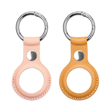 Load image into Gallery viewer, 2 Pack Airtags Leather Protective Case Keychain Sleeve For Apple