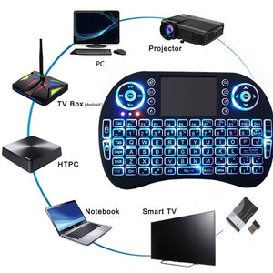 i8 Mini Wireless Keyboard -Black
